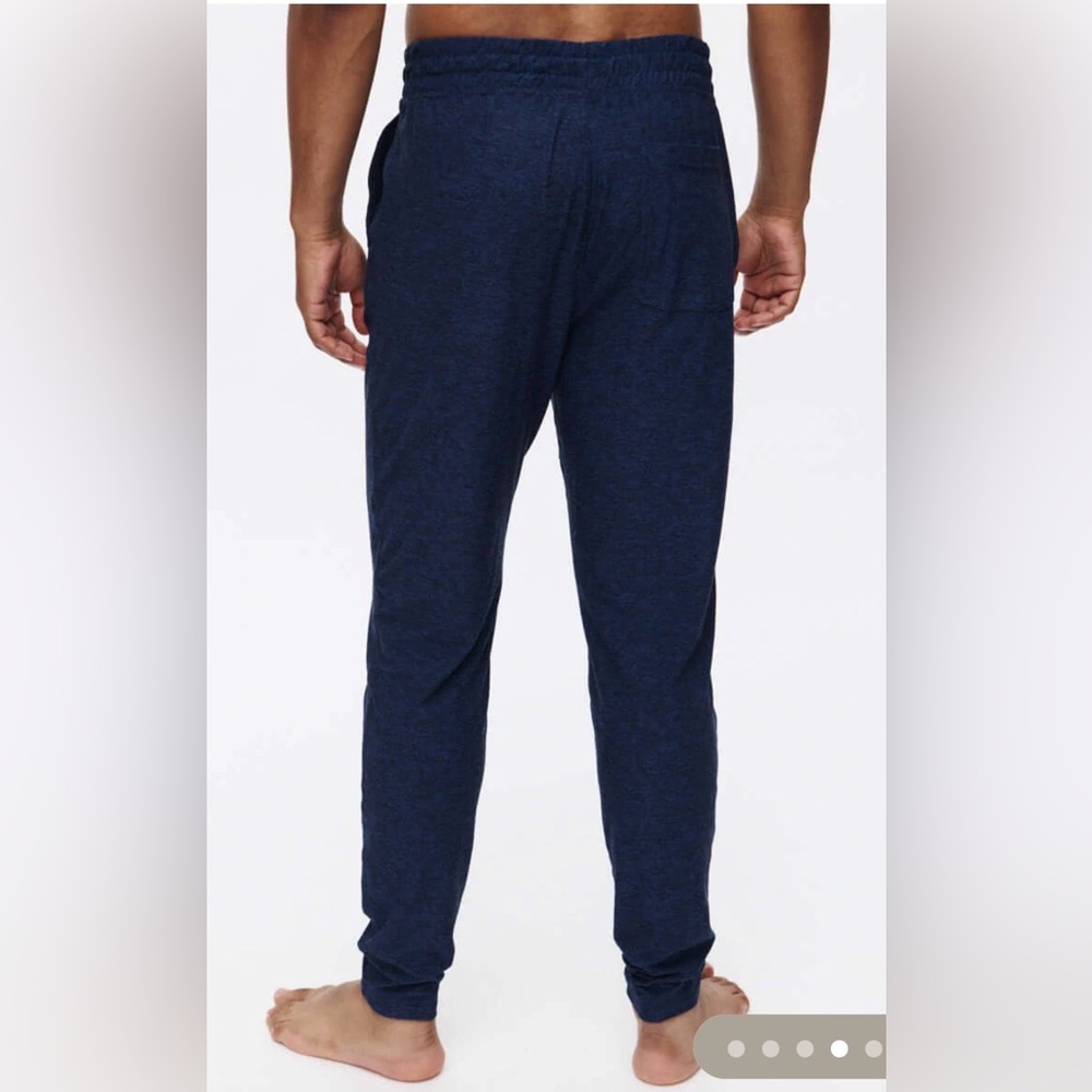 Outdoor Voices Men's Cloudknit Slim Navy Sweatpants Joggers - Picture 3 of 9
